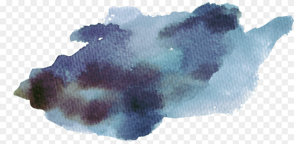 Watercolor Painting Ink Watercolor Dark Blue, Mineral, Person Free Png Download