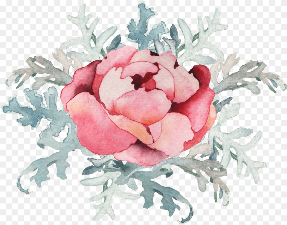 Watercolor Painting Logo Flower Floral Design Photography Clipart Transparent Flowers, Rose, Plant, Petal, Pattern Free Png Download