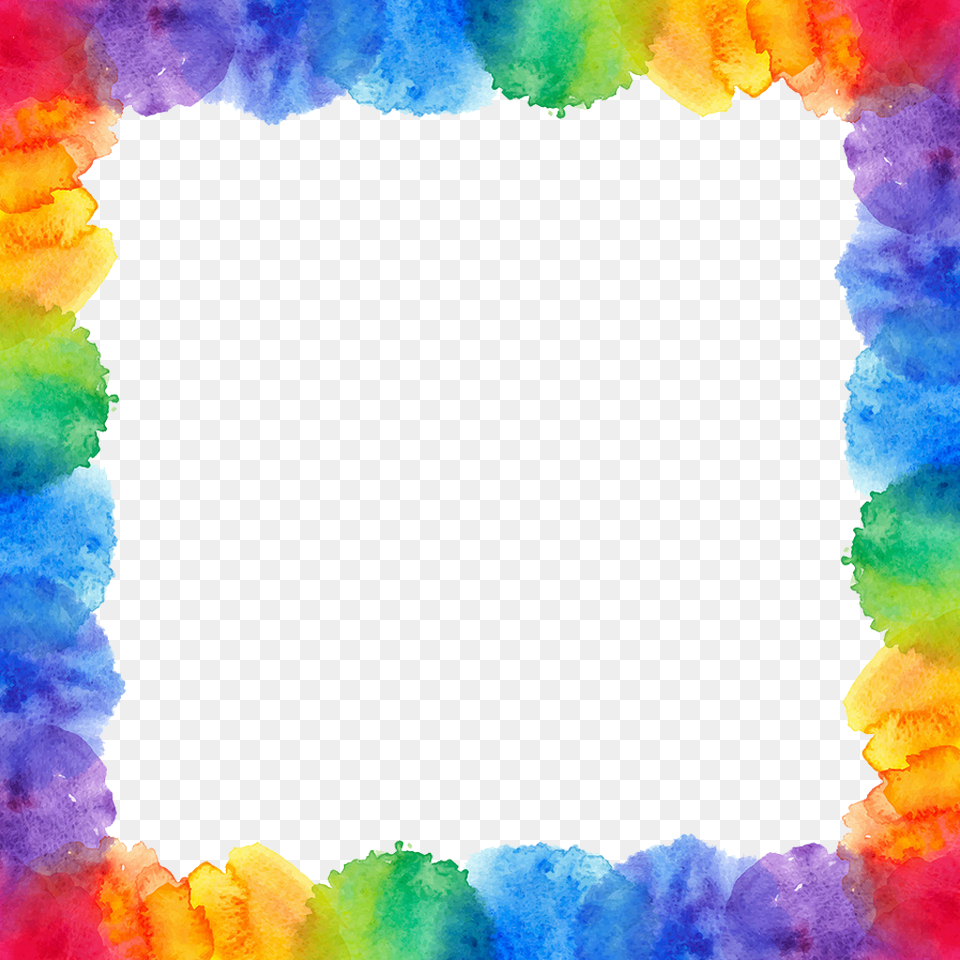 Watercolor Painting Photography Rainbow Vector Frame, Art, Graphics, Texture, Modern Art Free Png