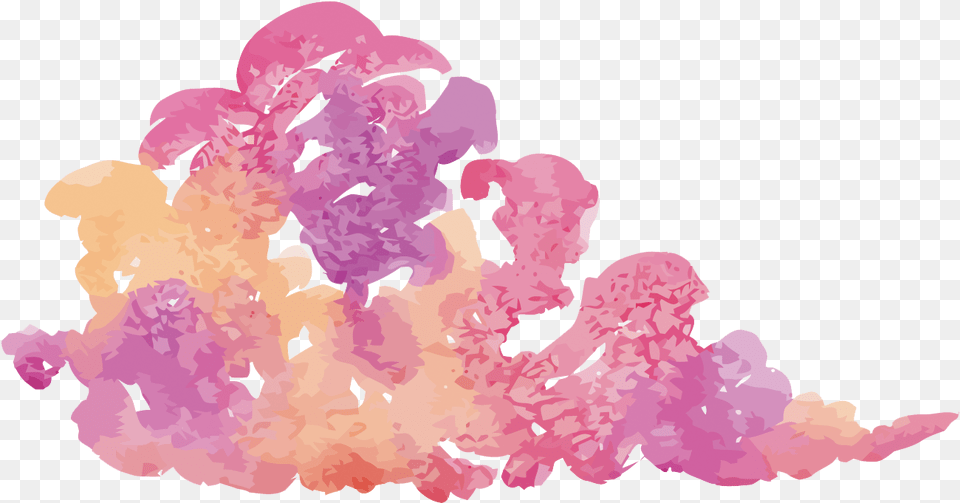 Watercolor Painting Purple Designer Purple Watercolor Cloud, Plant, Petal, Flower, Mineral Free Png