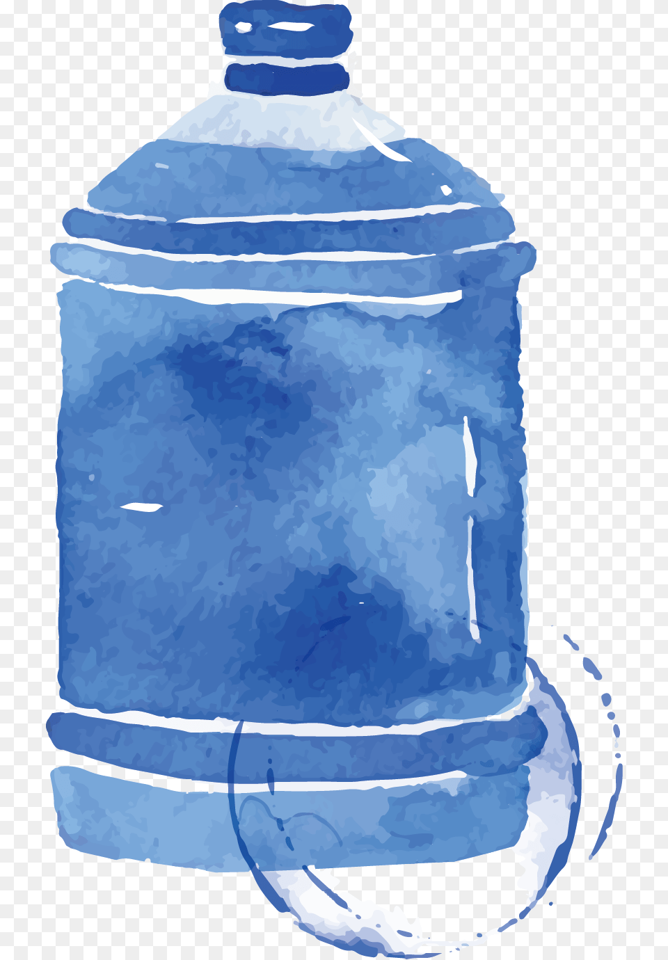 Watercolor Painting Water Bottle, Jar, Water Bottle Free Png Download