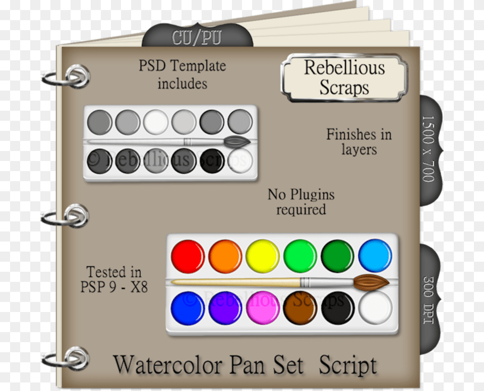 Watercolor Pan Set Pahu Drum, Paint Container, Text, Palette Png