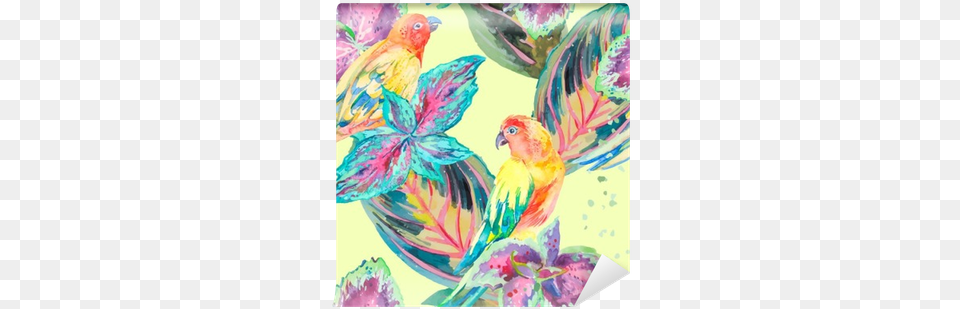 Watercolor Parrots Capa Para Almofada 45x45cm Stm Home Araras, Animal, Bird, Parrot, Art Free Transparent Png