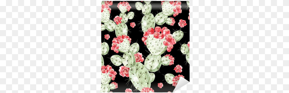 Watercolor Pattern With Cactus Watercolor Painting, Plant, Cake, Dessert, Flower Free Png