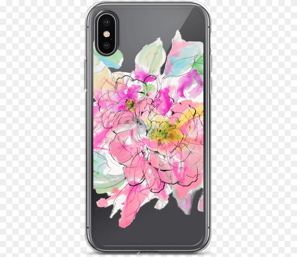 Watercolor Peony Iphone Case Mobile Phone Case, Electronics, Mobile Phone, Art, Floral Design Free Transparent Png