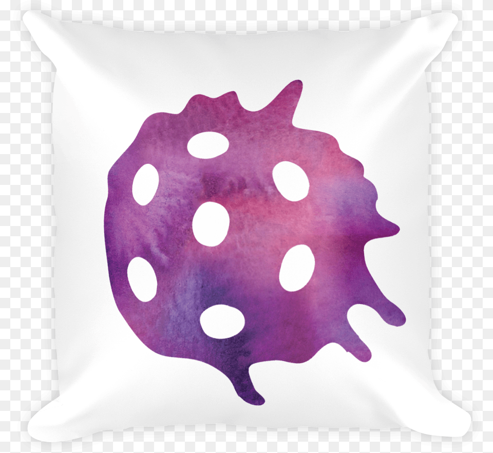 Watercolor Pickleball Pillow Cushion, Home Decor, Purple, Pattern Png Image