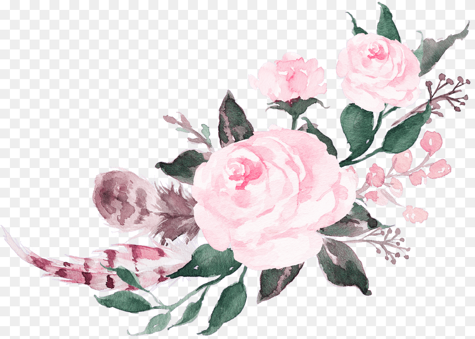 Watercolor Pink Flowers Watercolour Flowers, Art, Floral Design, Flower, Flower Arrangement Png