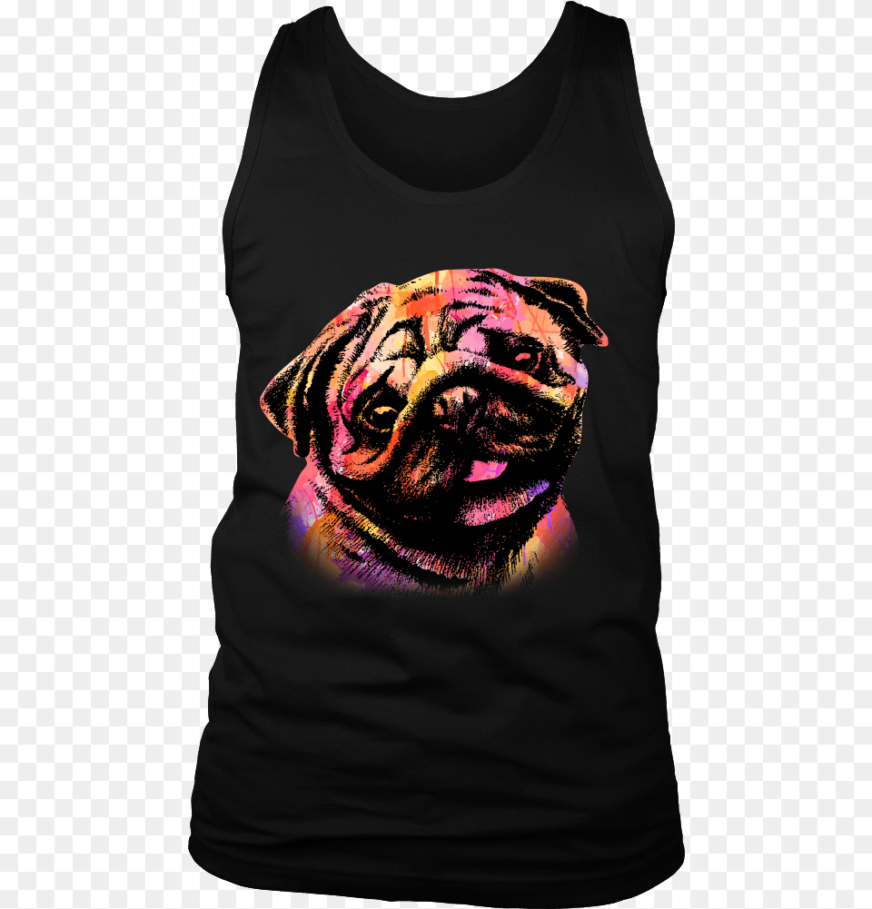Watercolor Pug T Shirt October Birthday Shirts For Women, T-shirt, Clothing, Person, Man Free Transparent Png