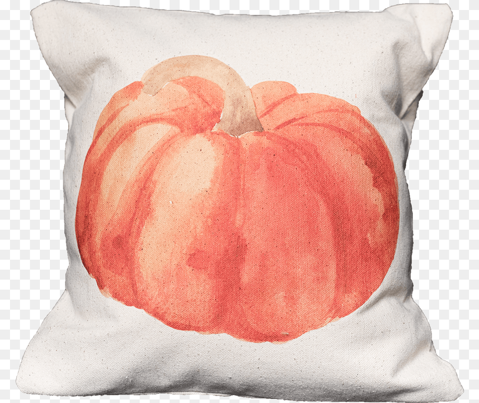 Watercolor Pumpkin Cushion, Home Decor, Citrus Fruit, Food, Fruit Free Png