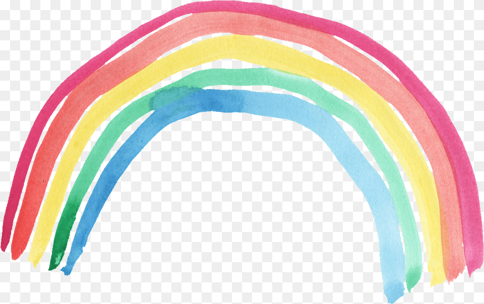 Watercolor Rainbow Transparent Arco Iris Desenho, Person Free Png Download