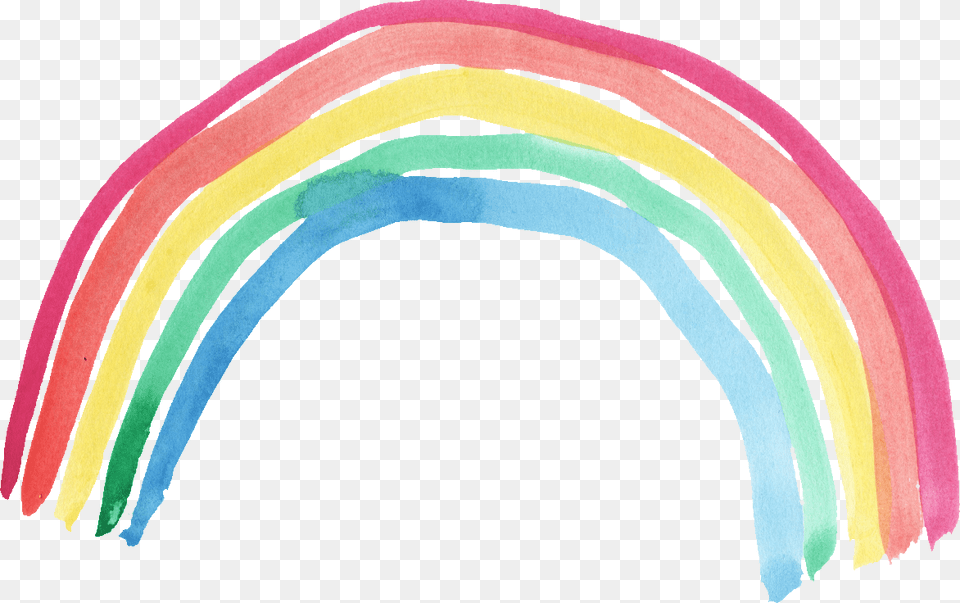 Watercolor Rainbow Transparent Background Clipart Arco Iris Vetor, Person, Home Decor, Hoop Free Png Download