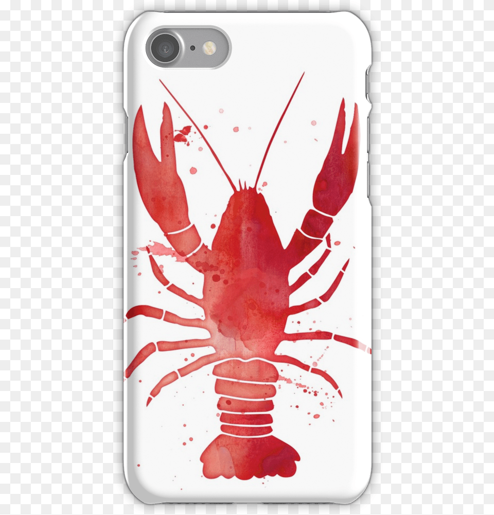 Watercolor Red Lobster Iphone 7 Snap Case Phone Cases The 100 Bellarke, Seafood, Food, Sea Life, Invertebrate Free Png Download