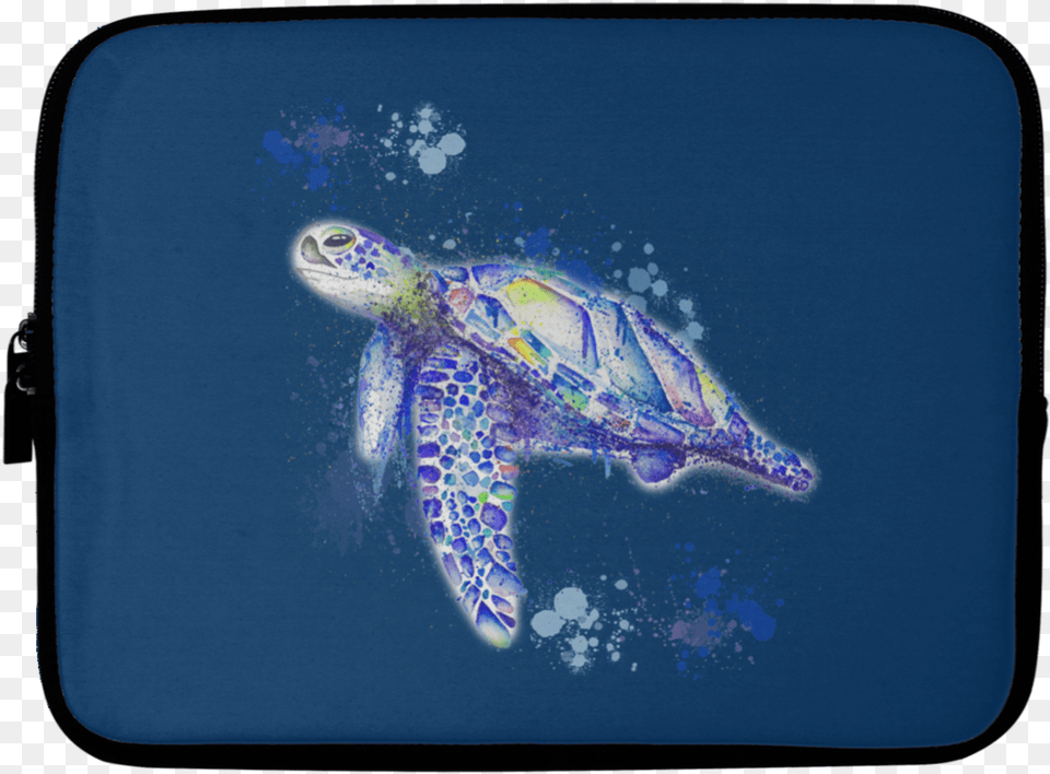 Watercolor Sea Turtle Laptop Sleeves Turtle, Animal, Sea Life, Reptile, Outdoors Free Png Download