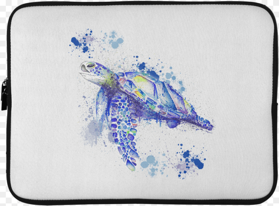 Watercolor Sea Turtle Laptop Sleeves Watercolor Painting, Animal, Reptile, Sea Life, Art Free Png