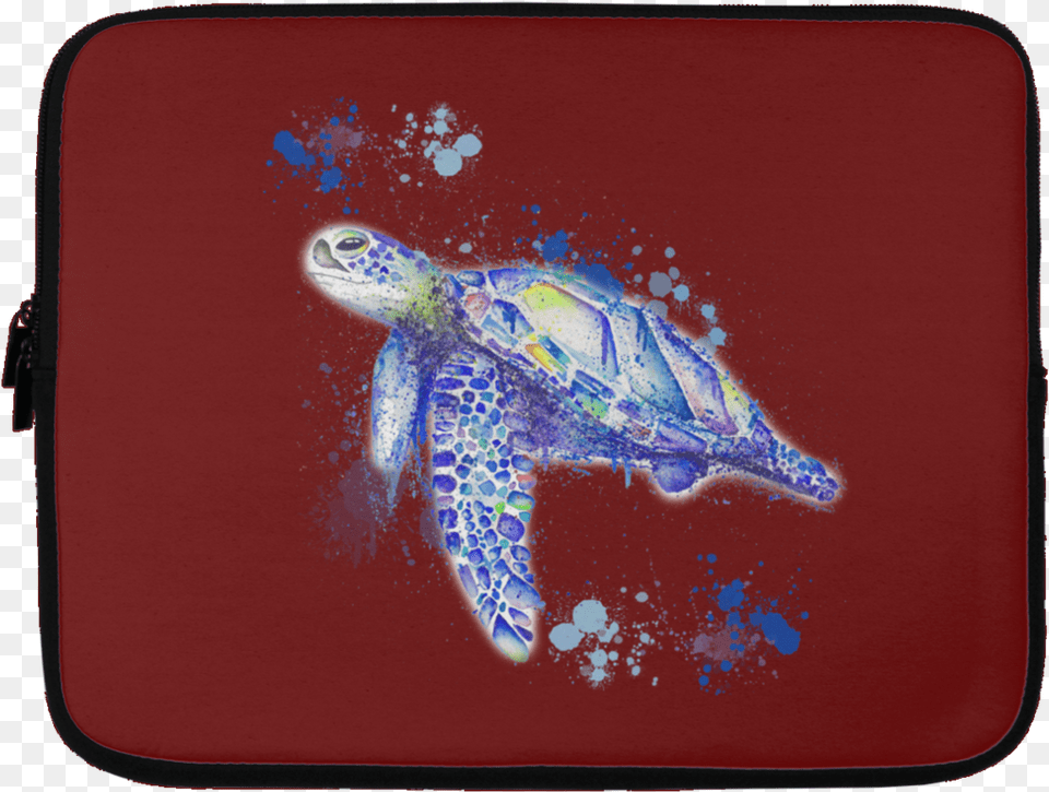 Watercolor Sea Turtle Laptop Sleeves Watercolor Painting, Animal, Reptile, Sea Life, Tortoise Png
