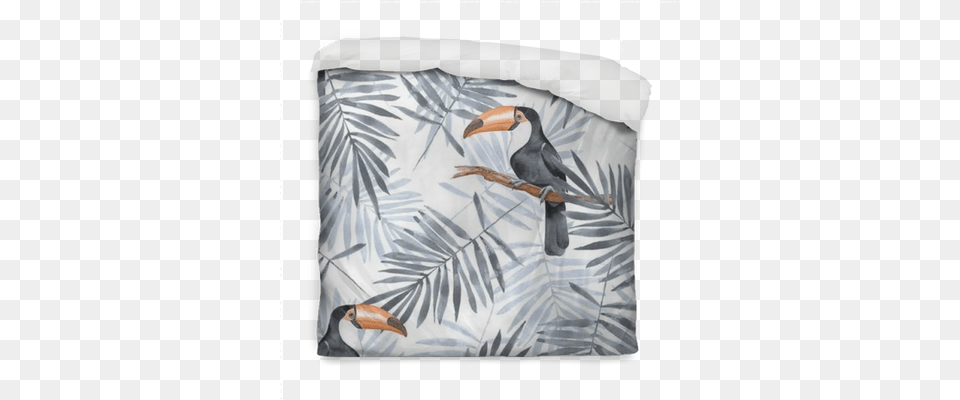 Watercolor Seamless Pattern 2 Duvet Cover Pixers Toucan Bird Pattern, Animal, Beak, Cushion, Home Decor Png Image