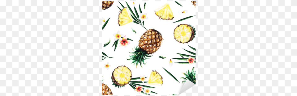 Watercolor Seamless Pattern Watercolor Painting, Food, Fruit, Pineapple, Plant Free Transparent Png