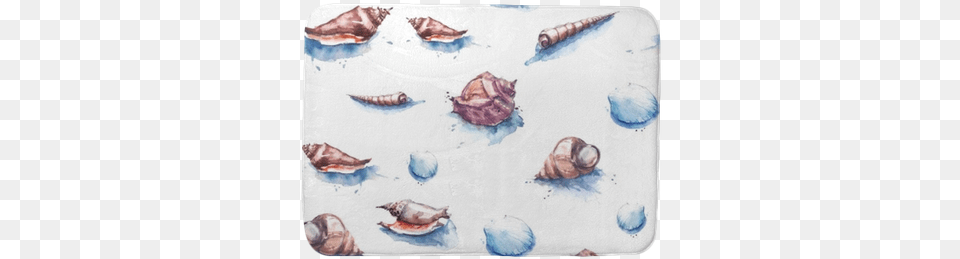Watercolor Seamless Pattern With A Pattern Watercolor Painting, Animal, Invertebrate, Sea Life, Seashell Png