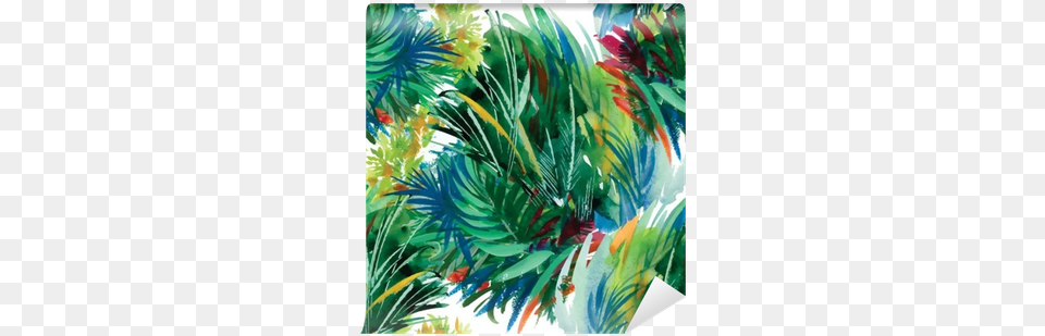 Watercolor Seamless Pattern With Grass Watercolor Painting, Art, Plant, Vegetation, Modern Art Png