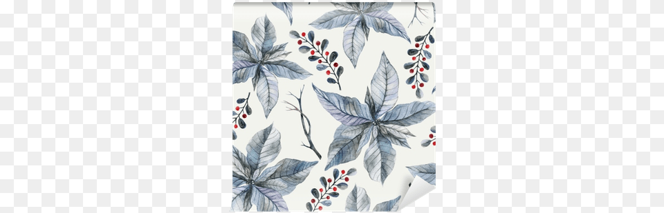 Watercolor Seamless Pattern With Hand Painted Silver Seien Sie Froher Moderner Feiertag Karte, Art, Floral Design, Graphics, Leaf Free Png