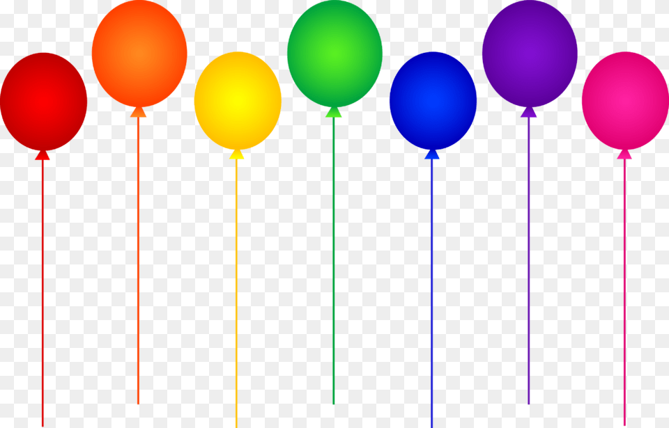 Watercolor Set For Holidaybirthday Balloons Flags Red Green Yellow Orange Blue Balloon Free Png Download