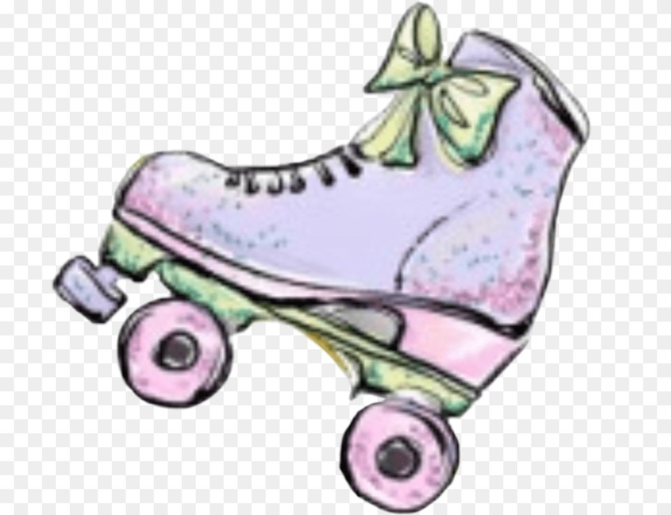 Watercolor Skate Skates Skating Sticker By Stephanie Roller Skate Waterclor, Baby, Person Free Transparent Png