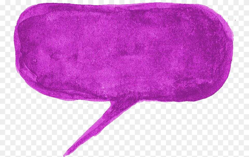 Watercolor Speech Bubble, Purple, Cushion, Home Decor Free Png