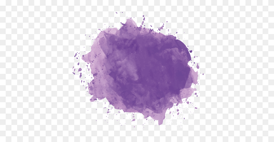 Watercolor Splash Image Clipart Purple Watercolor Splash, Mineral, Crystal, Quartz Png