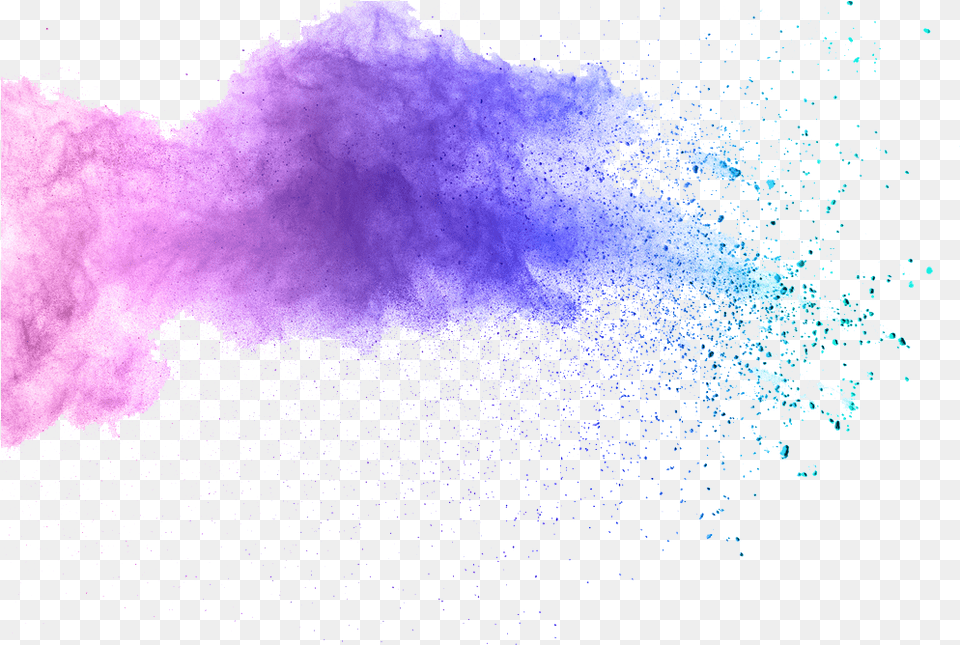 Watercolor Splash Colour Splash, Powder, Purple Free Transparent Png