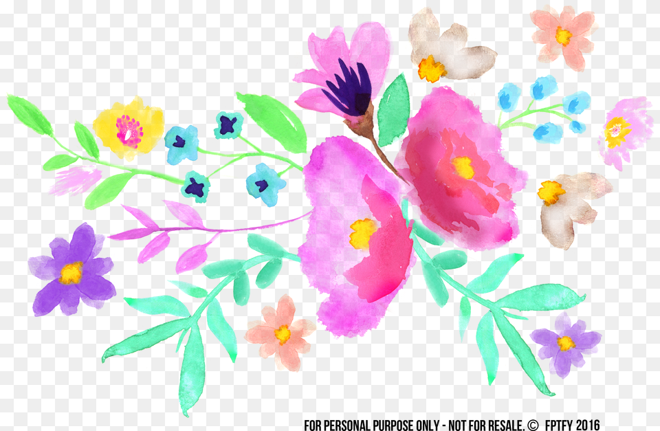 Watercolor Spring Flowers Spring Watercolor Flowers Free Transparent Png