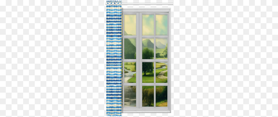 Watercolor Stripes Grunge Pattern Qc Window Curtain 1x Harry Potter Ravenclaw Polyester, Door, French Window, Architecture, Building Free Png