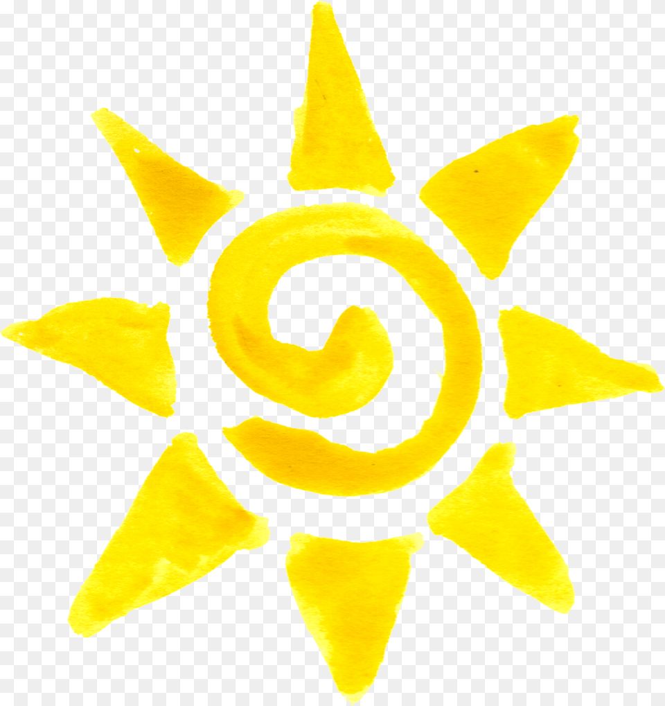 Watercolor Sun Transparent, Symbol, Star Symbol, Person Free Png