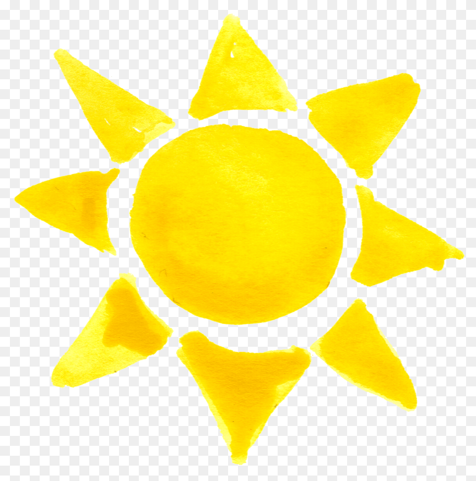 Watercolor Sun Transparent Circle, Symbol Free Png