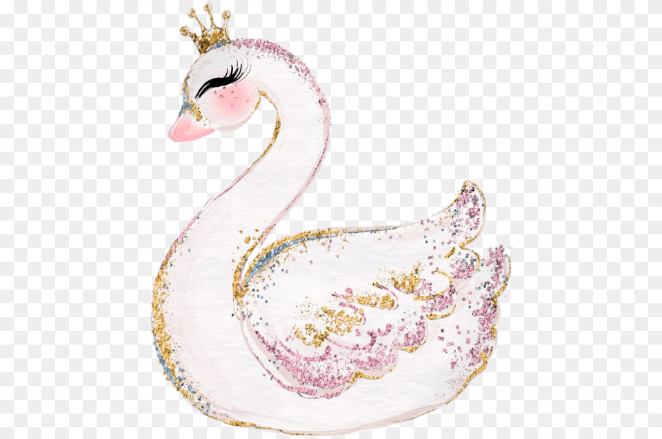 Watercolor Swan Girl Bird Uglyduckling Watercolor Swan, Animal Free Transparent Png