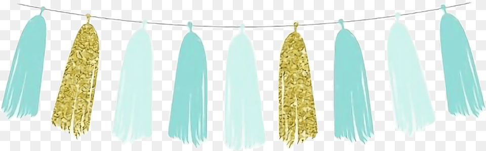 Watercolor Tassels Banner Pennant Bunting Teal Clothes Hanger, Leaf, Plant, Anther, Flower Png