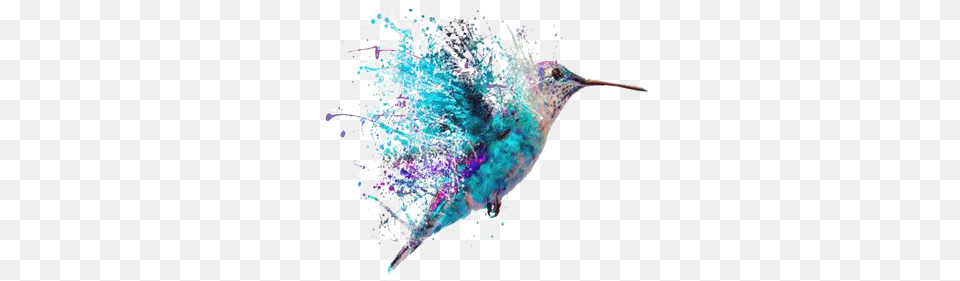 Watercolor Tattoo Art Painting Hummingbird Hummingbird Watercolor Tattoo, Animal, Bird, Person Free Png Download