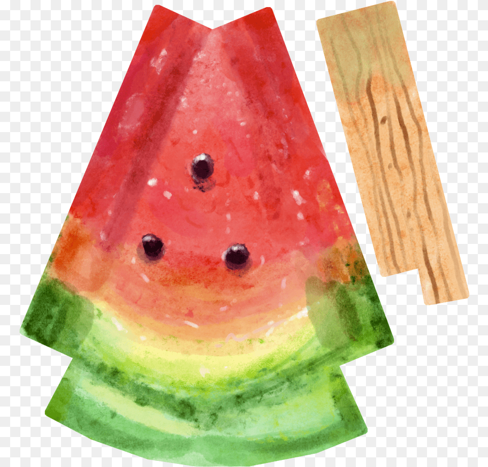 Watercolor Texture Here Is The Texture And A Wire In Watermelon, Food, Fruit, Plant, Produce Free Png