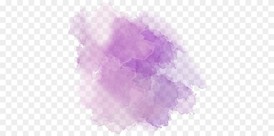 Watercolor Transparent All Purple Watercolor Stain, Mineral Png Image