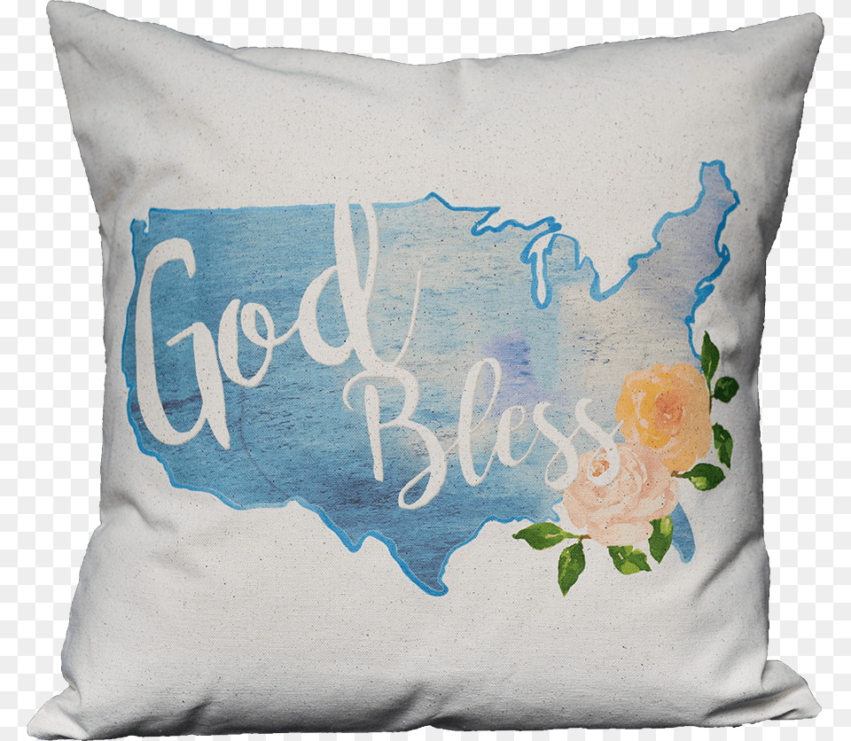 Watercolor United States Cushion, Home Decor, Pillow, Flower, Plant Free Png