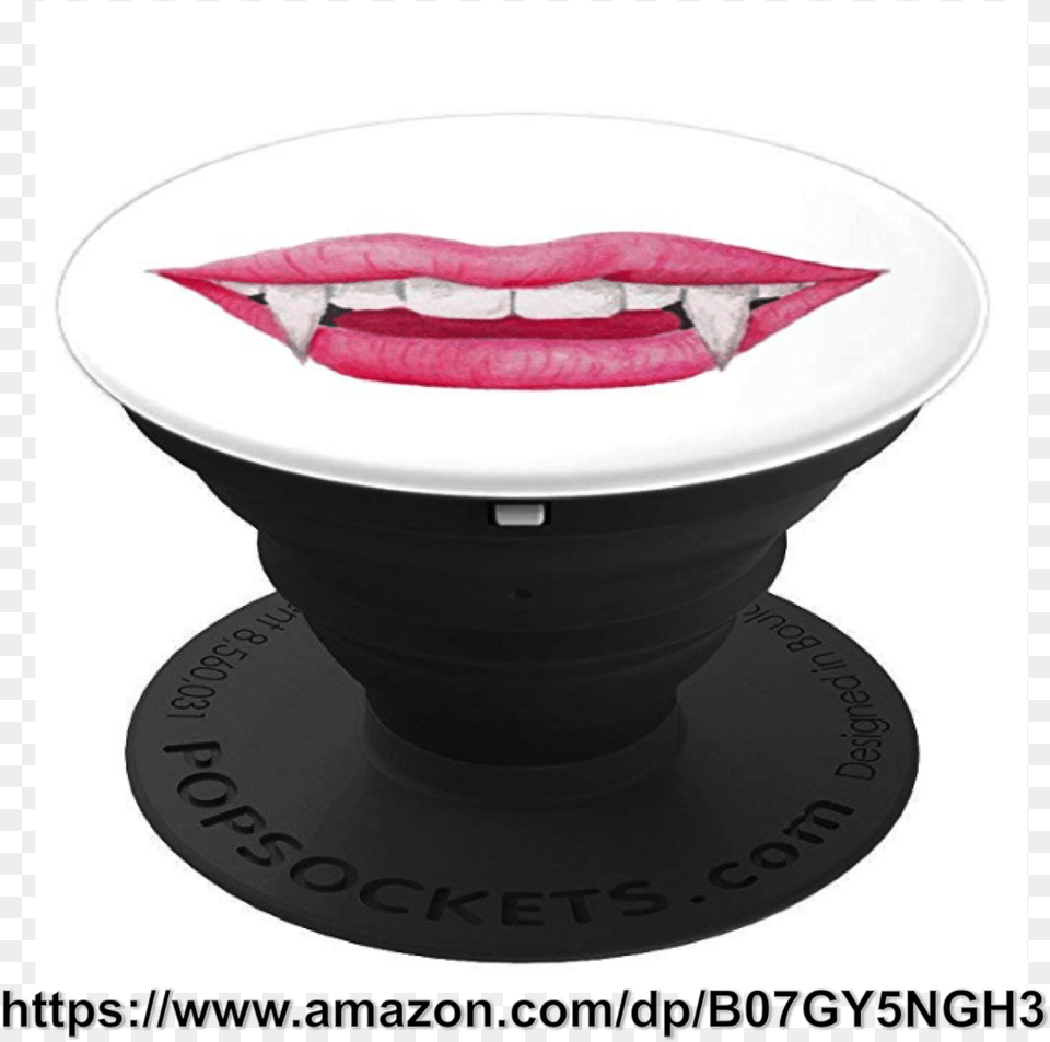 Watercolor Vampire Teeth Popsockets Grip Stuff Lipstick, Photography, Body Part, Mouth, Person Free Png Download