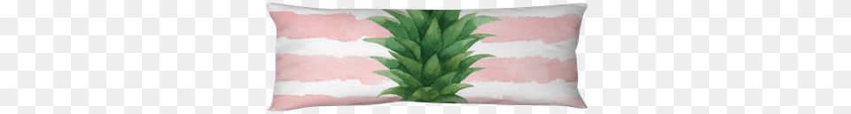 Watercolor Vector Banner Tropical Leaves And Pineapple Cushion, Home Decor, Pillow, Food, Fruit Png