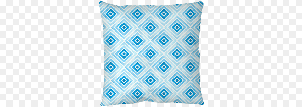 Watercolor Vector Rhombus Texture Pillow, Cushion, Home Decor Png Image