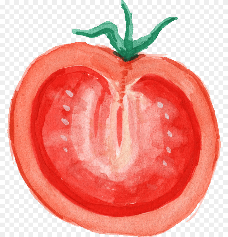 Watercolor Vegetables Stock Plum Tomato, Produce, Vegetable, Food, Plant Free Transparent Png