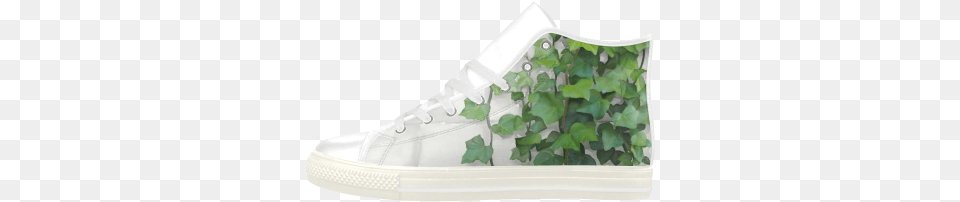 Watercolor Vines Climbing Plant Aquila High Top Microfiber Skate Shoe, Clothing, Footwear, Sneaker, Ivy Png Image