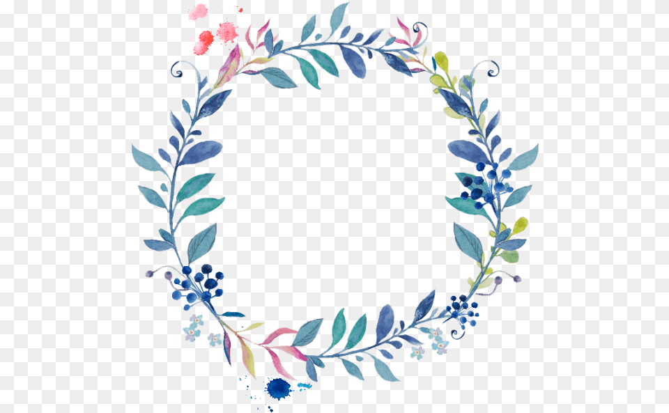 Watercolor Wreath Flower Clipart Background Floral Wreath Vector, Art, Produce, Plant, Pattern Free Transparent Png