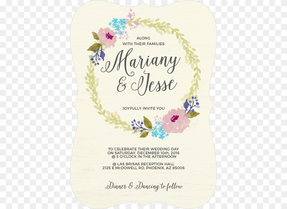 Watercolor Wreath Wedding Invitations Sweet Pea, Advertisement, Poster, Flower, Plant Png Image