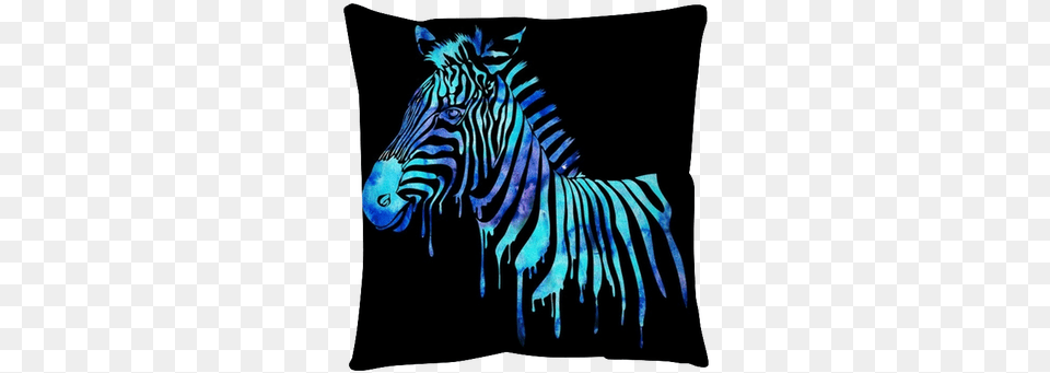 Watercolor Zebra Head Pintdecor Quadro Cm 40 X 40 Zebra Multicolor, Animal, Mammal, Wildlife Free Png