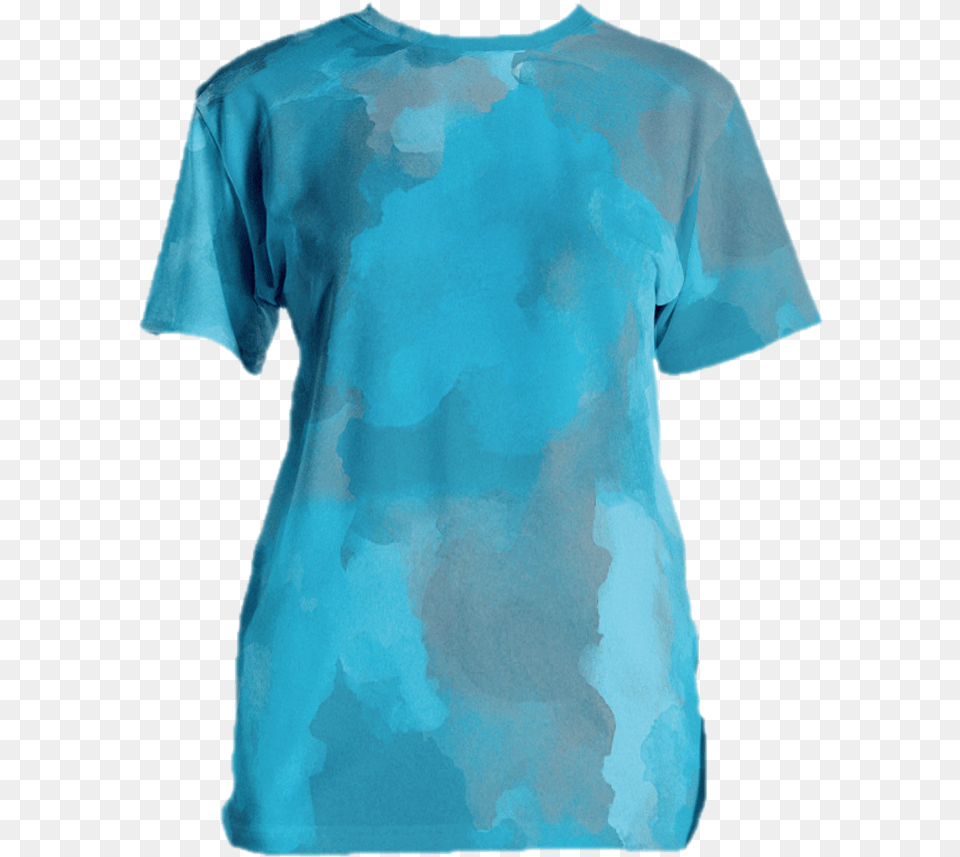 Watercolors, Clothing, T-shirt, Person, Turquoise Free Png Download