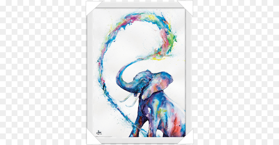 Watercolour Elephant, Art, Modern Art, Painting, Graphics Png