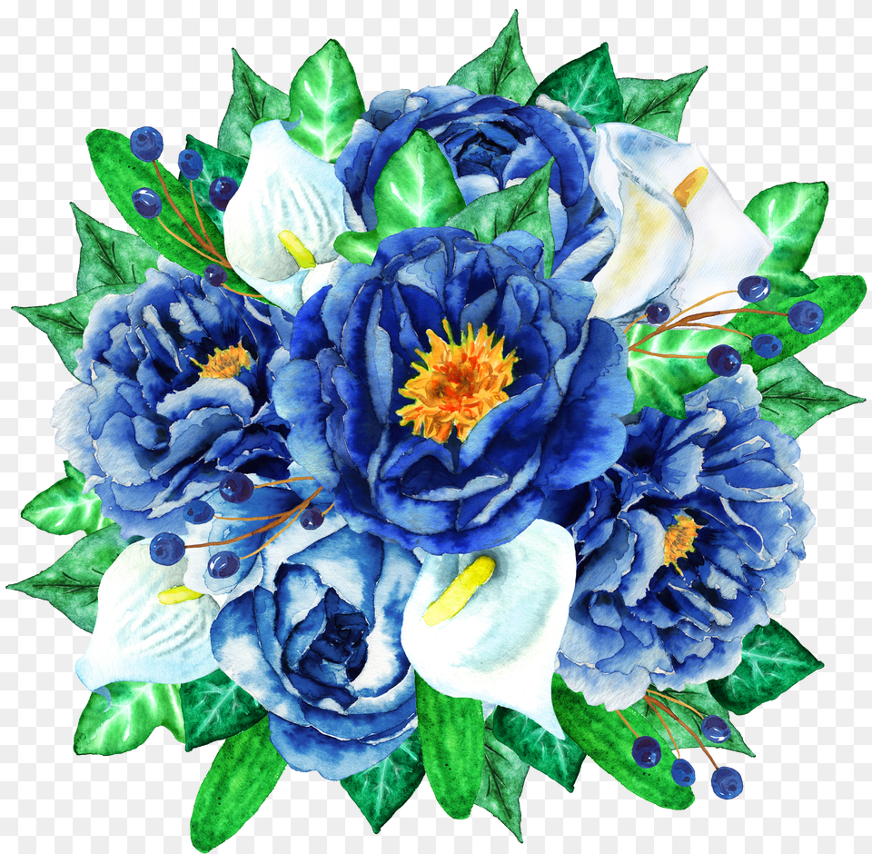 Watercolour Flowers Clip Art Free Transparent Png